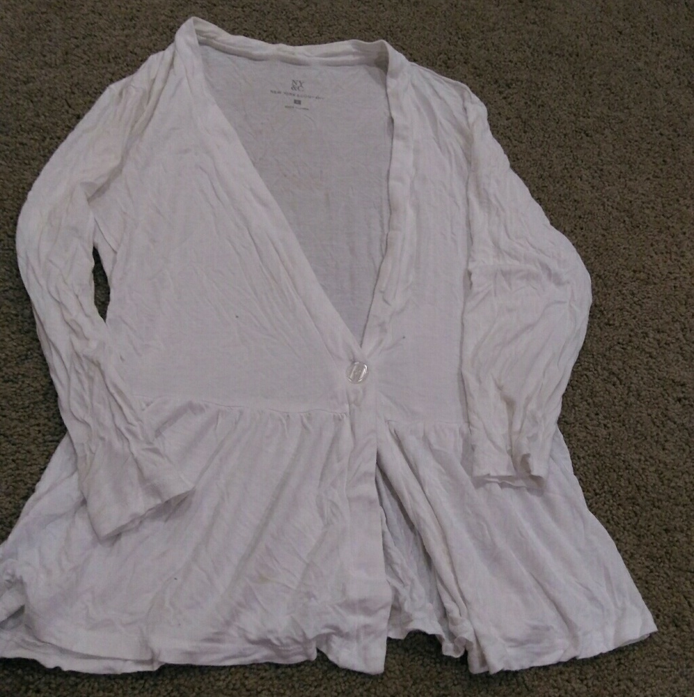 White New York and Company Cardigan